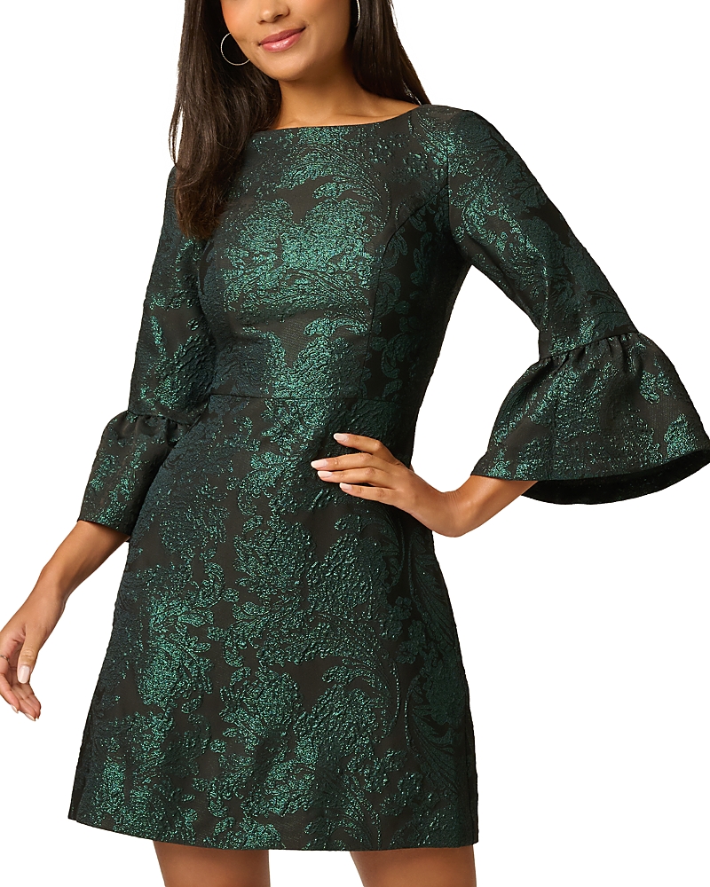 Adrianna Papell Metallic Jacquard Dress