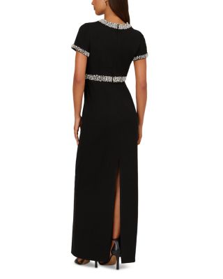 Embellished Crepe Gown - thumbnail 4