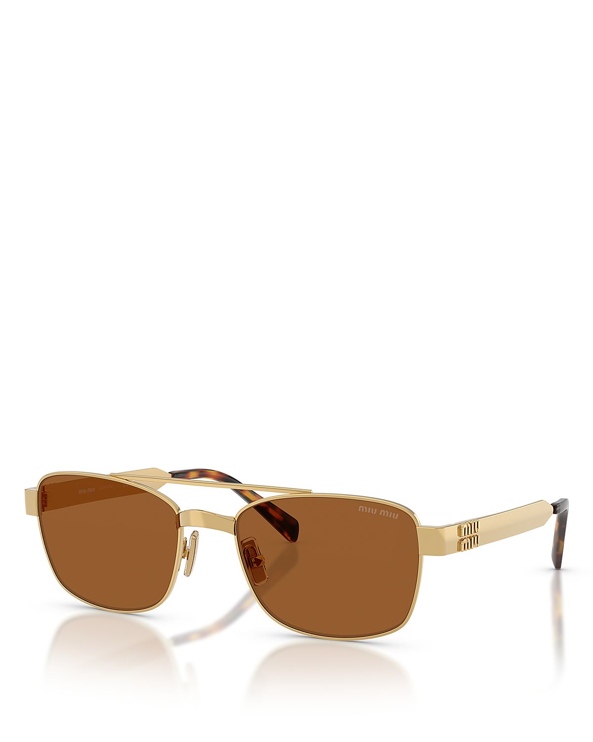 Miu Miu Rectangular Sunglasses, 56mm