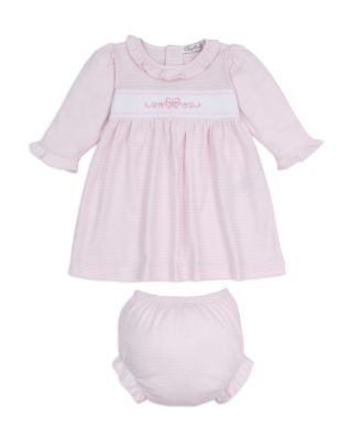 Girls' Striped Dress & Diaper Cover Set - Baby