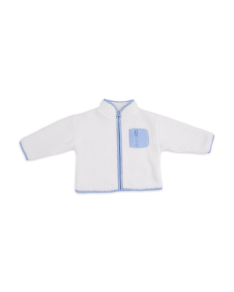 Angel Dear Boys' Faux Sherpa Zip Jacket With Lining - Baby