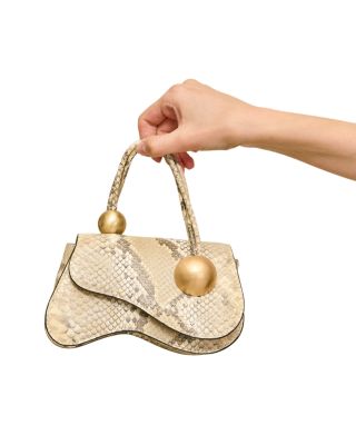 Kazia Snake Embossed Leather Crossbody