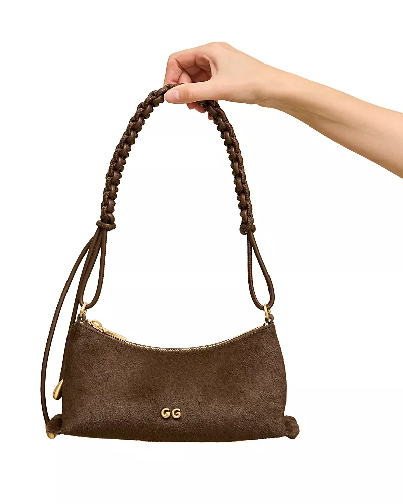 Cult Gaia Osa Calf Hair Shoulder Bag