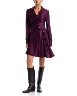 Asymmetric Long Sleeve Dress