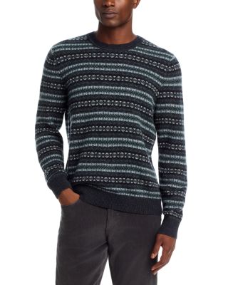 Fair Isle Stripe Cashmere Sweater - Exclusive