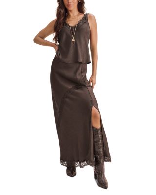 Penelope Sleeveless Lace Tank & Lace Maxi Slip Skirt
