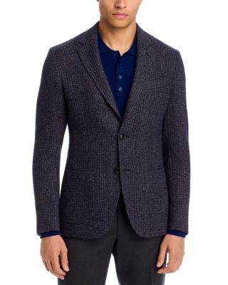 Regular Fit Textured Solid Jacket