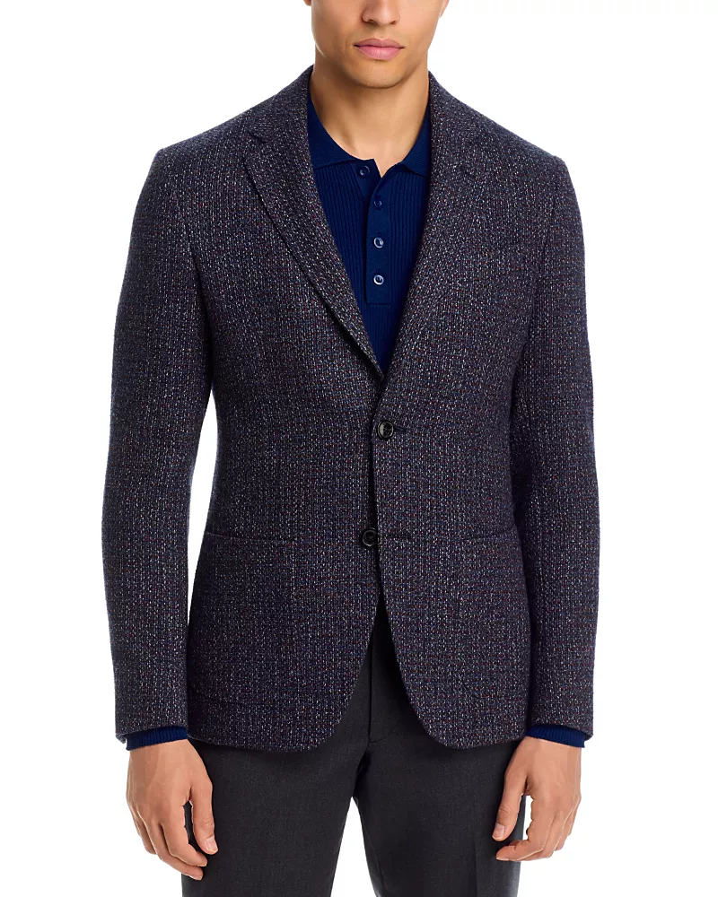Etro Regular Fit Textured Solid Jacket