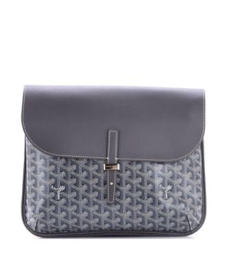   Coursier Messenger Bag Coated Canvas and Leather