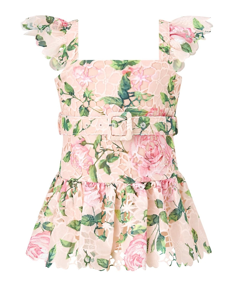 Marlo Kids Girls' Leonora Embroidered Mini Dress - Baby