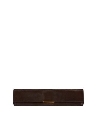 Balmain Long Clutch Bag in Pony-Effect Leather