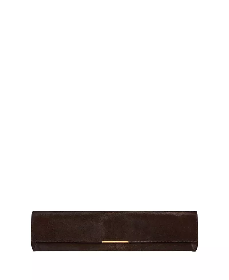 Balmain Long Clutch Bag in Pony-Effect Leather