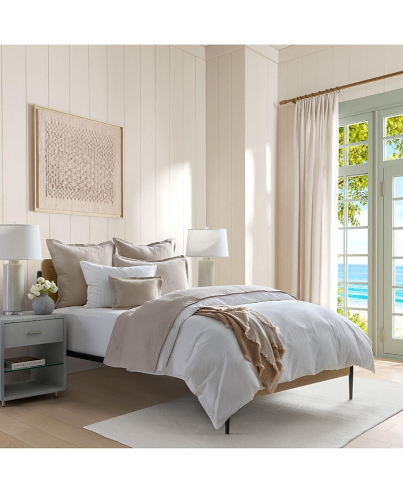Domani Home Golden Stripe Duvet Cover 4 piece Set, Queen
