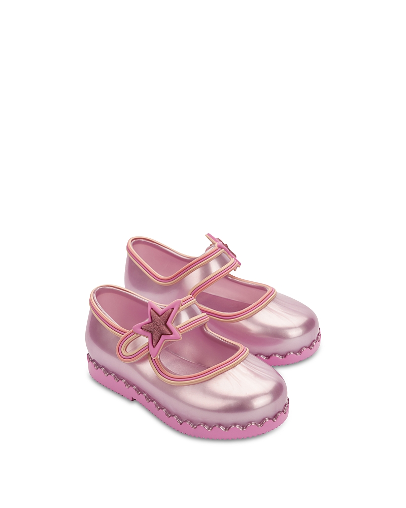 Mini Melissa Girls' Hip Ballerina Star Flats - Toddler, Little Kid