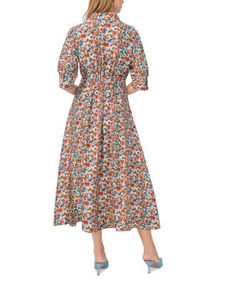Printed Button Up Shirt Dress - thumbnail 2