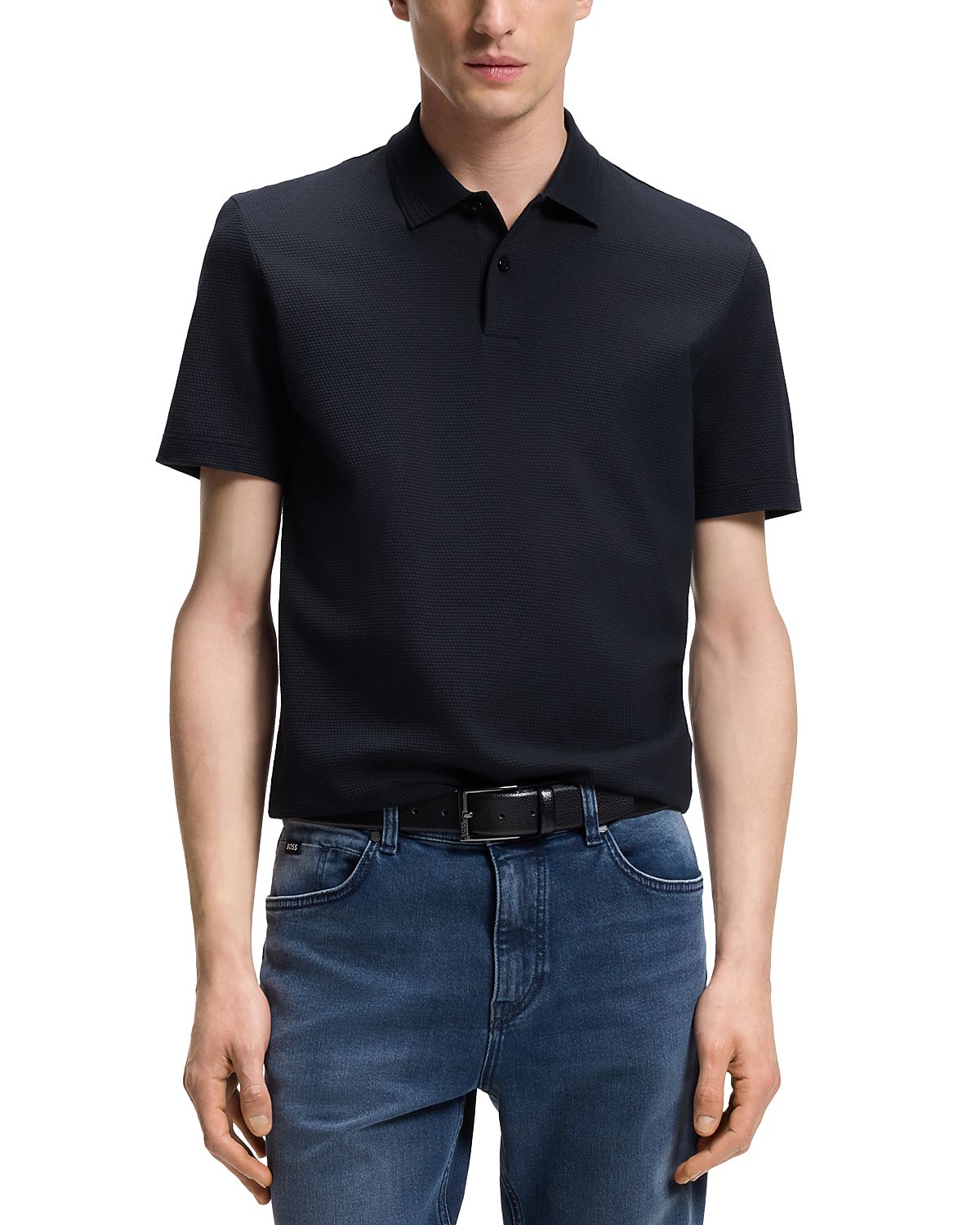 Boss Parlay Cotton Blend Jersey Polo Shirt