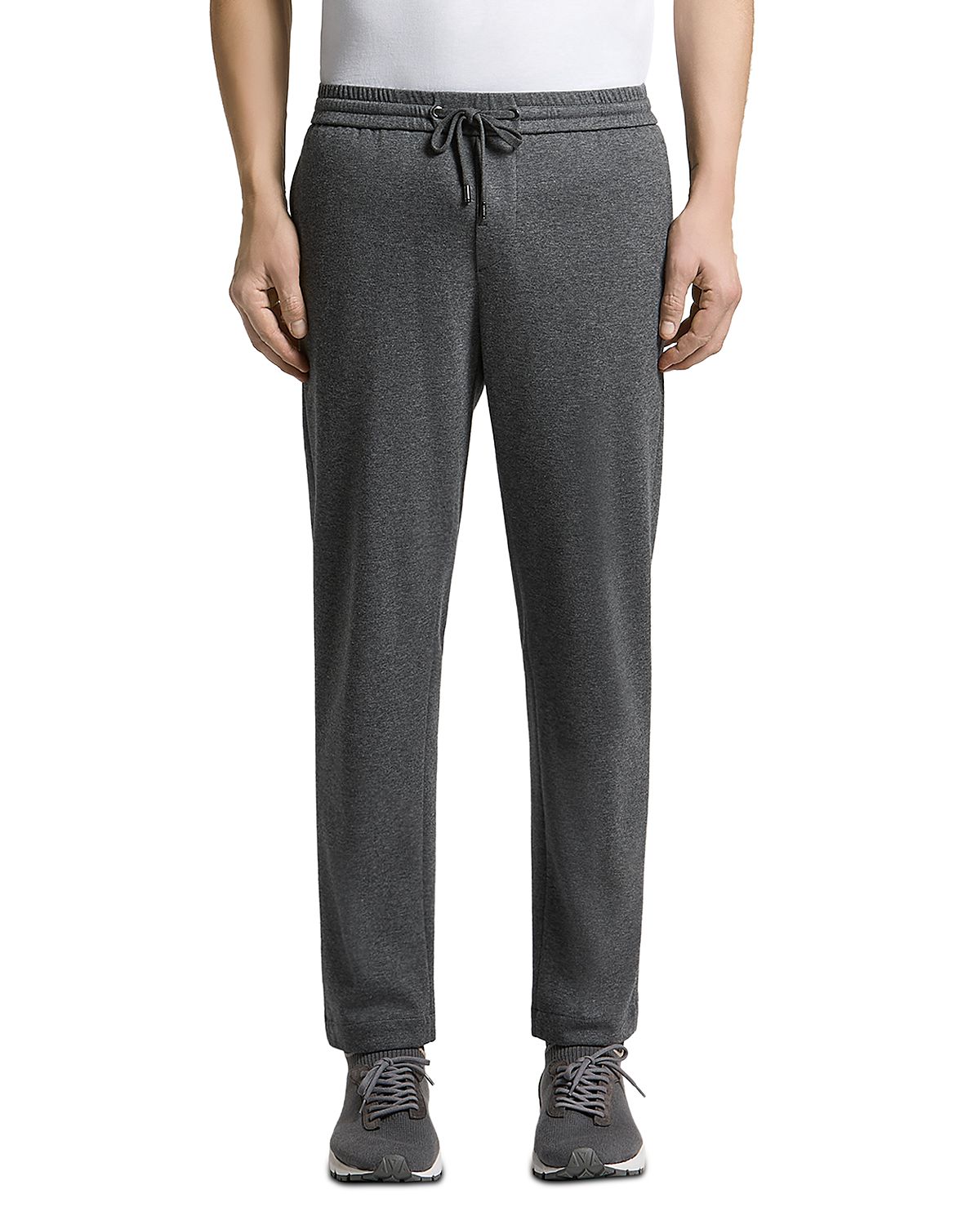 Peserico Cotton Blend Double Interlock Drawstring Joggers