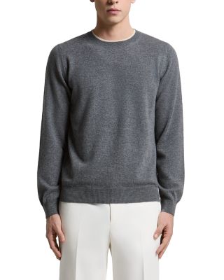 Extra Fine Wool Blend Crewneck Sweater