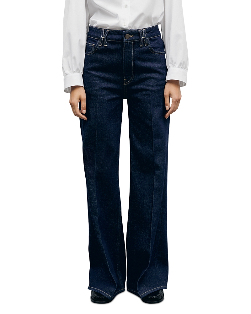 Gerard Darel Bianca High Rise Straight Jeans in Blue