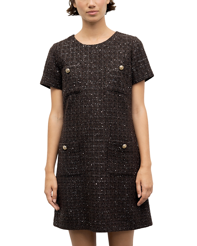 Gerard Darel Coni Tweed Mini Dress