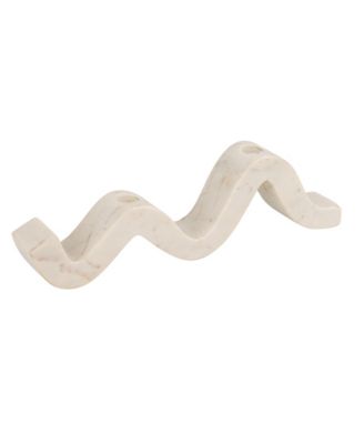 Marble Wave Double Taper Candle Holder