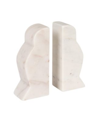  Decorative Travertine Wave Bookends