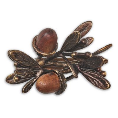Acorn Metal & Wood Napkin Ring