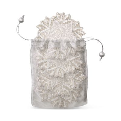 Winter Lace Coasters, Set of 4