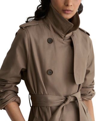 Azura Hooded Double Breasted Trench Coat