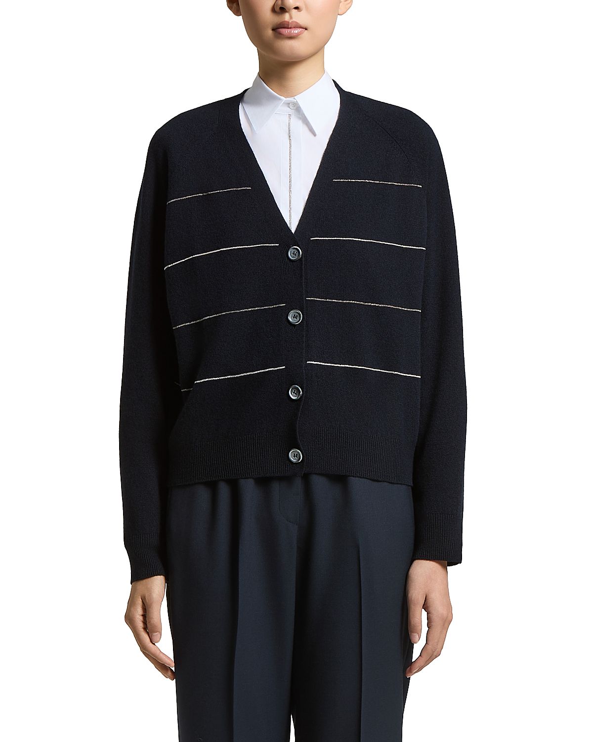 Peserico Wool Silk & Cashmere Cardigan