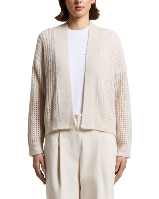 Alpaca Wool Blend Cardigan with Sequin Boucl&eacute; Yarn