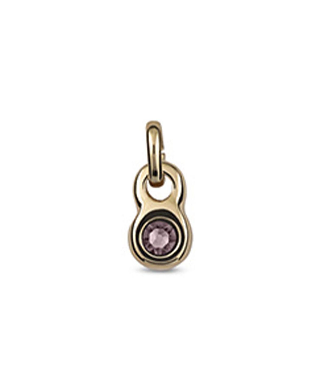UNOde50 Gold Charm with Pink Crystal