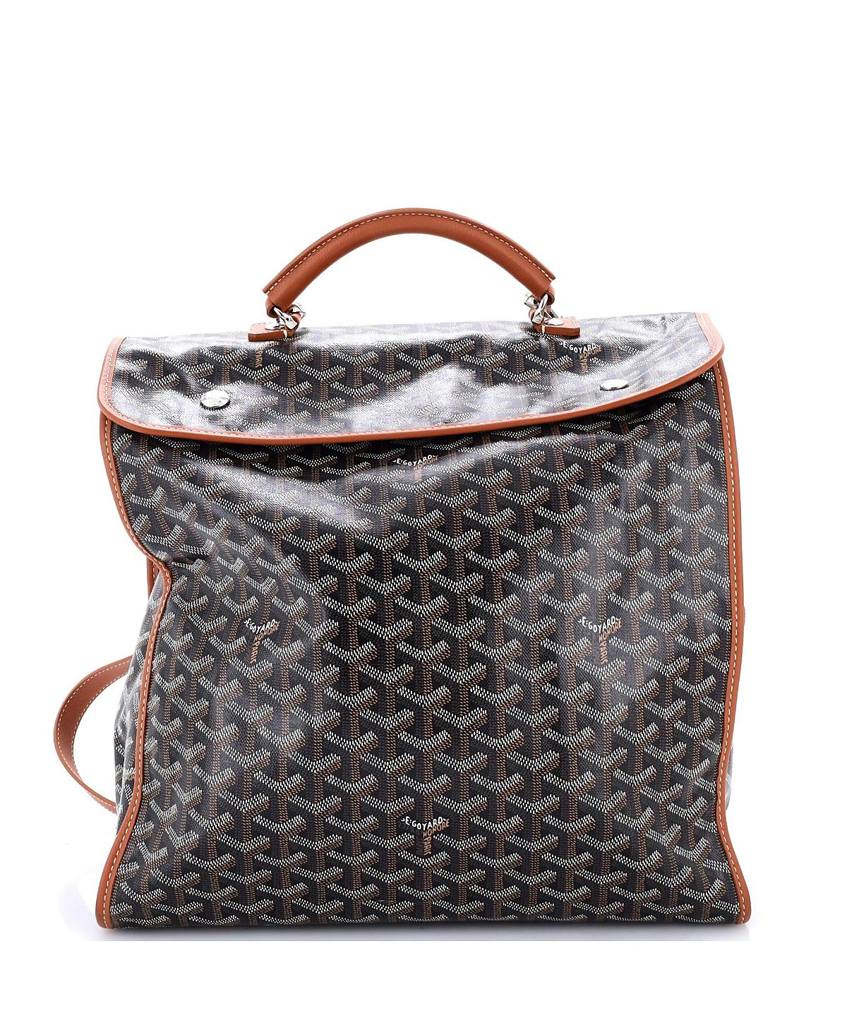 Pre-Owned Goyard Saint Leger Briefcase Backpack Coated Canvas