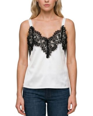Lace Trim Sleeveless Top
