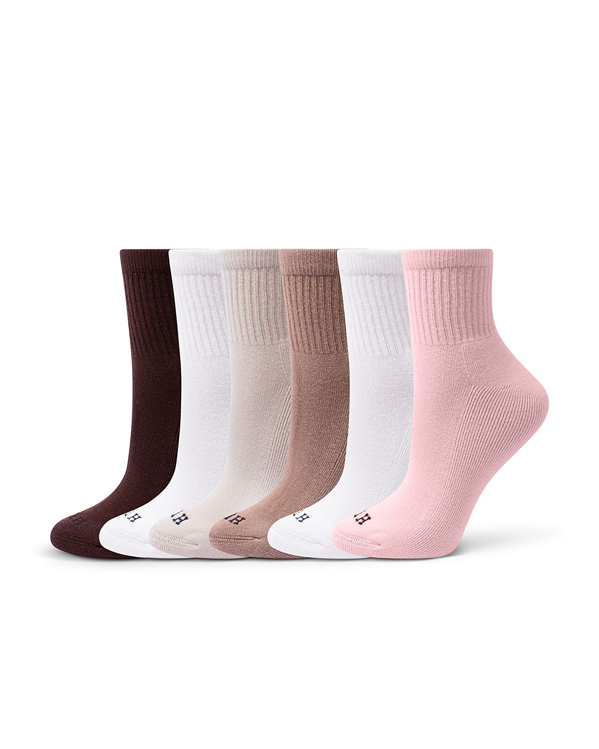 Hue Sport Mini Crew Socks, Pack of