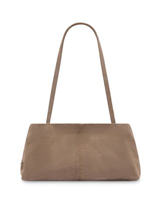 St. Agni Origami Medium Suede Shoulder Bag