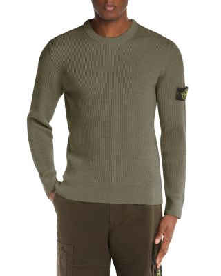 Maglia Logo Patch Knit Wool Sweater