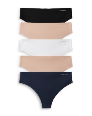Invisibles Microfiber Stretch Thong, Pack of 5