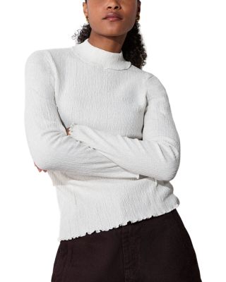 Textured Long Sleeve Top