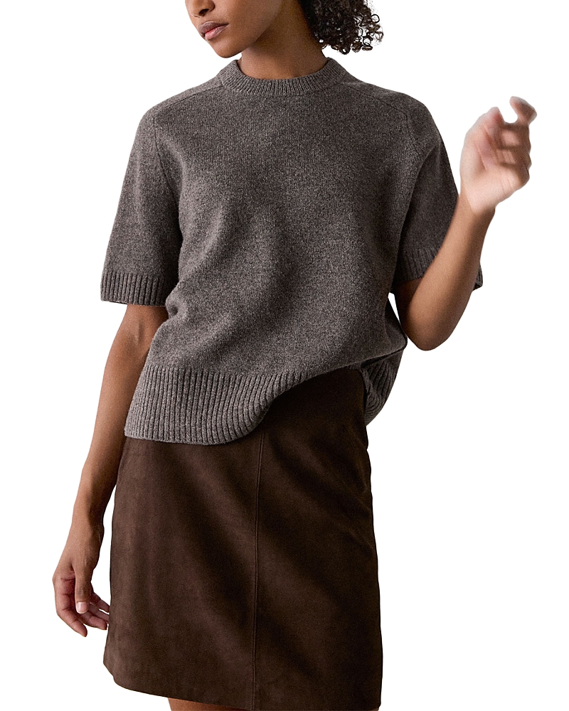 Whistles Round Neck Wool Knitted Tee
