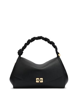 Ganni Very Bou Leather Top Handle Bag