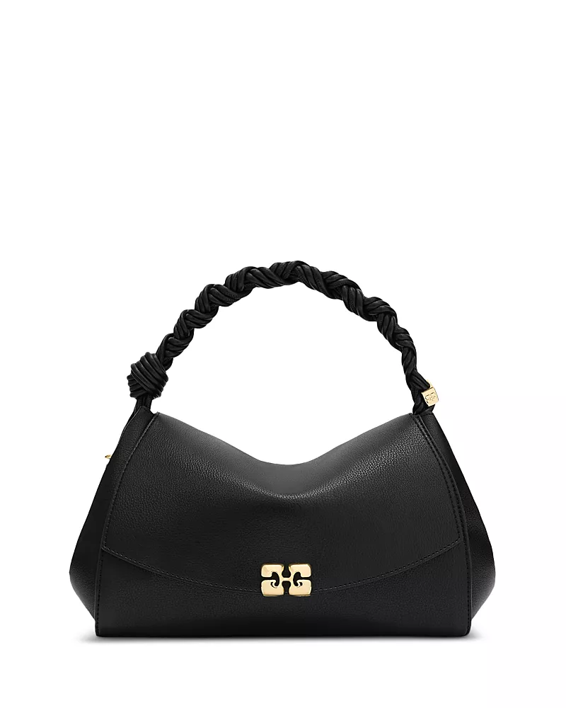 Ganni Very Bou Leather Top Handle Bag