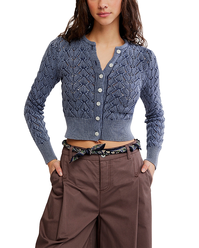 Free People Pretty In Pointelle Cardigan