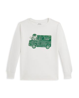 Boys' Ralph's Coffee Polo Bear Long Sleeve Tee - Little Kid