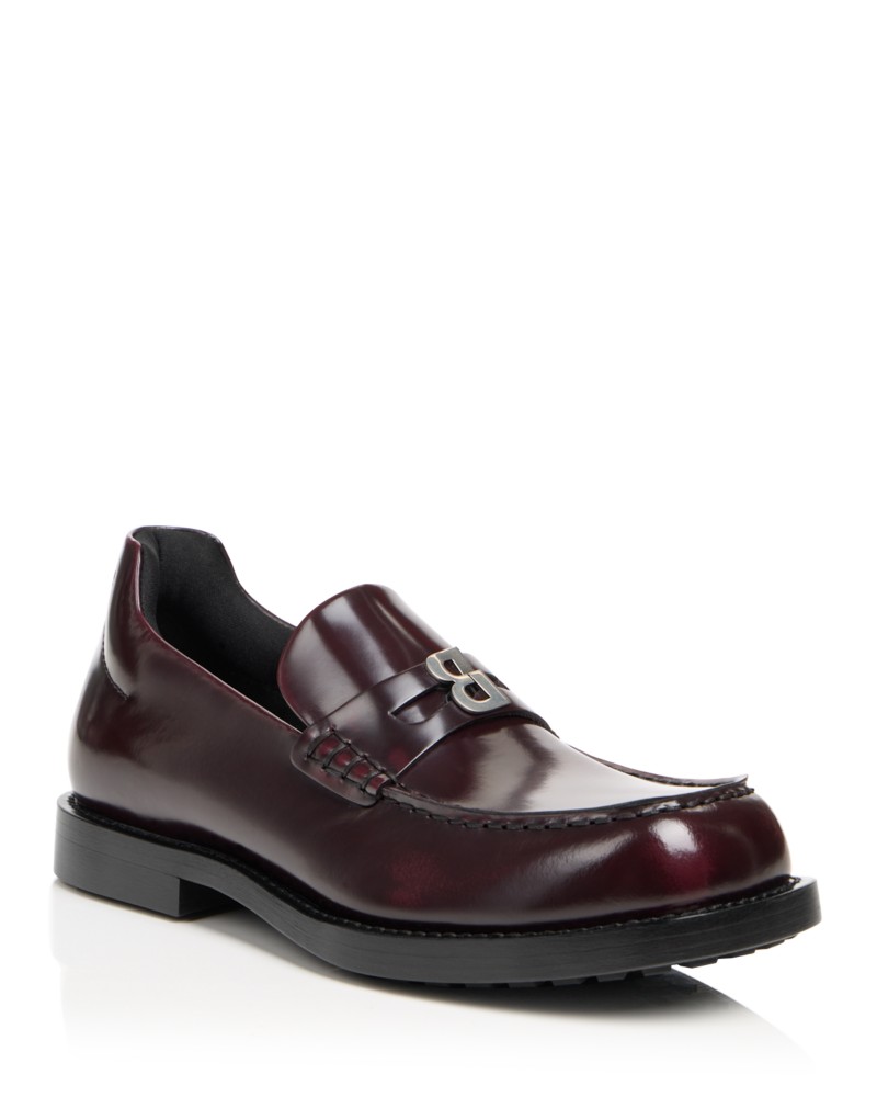 Balenciaga Women's Comfy Penny Loafers in Litchi