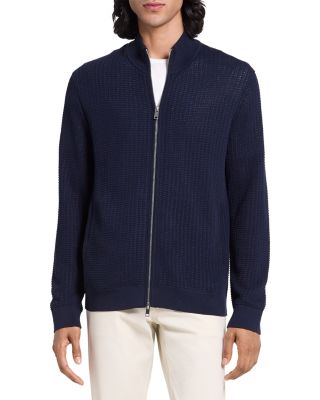Walton Full Zip Sweater in Tactile Cotton