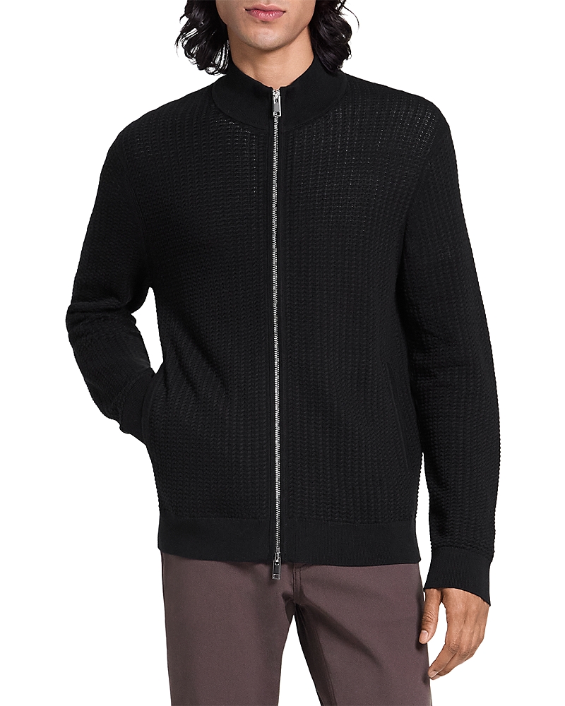 Theory Walton Full Zip Sweater in Tactile Cotton