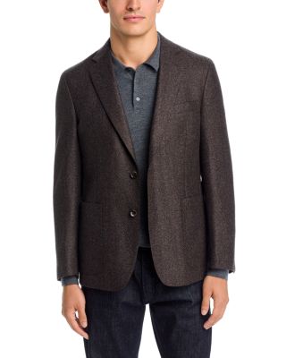 Boucle Wool Unstructured Regular Fit Sport Coat - Exclusive 