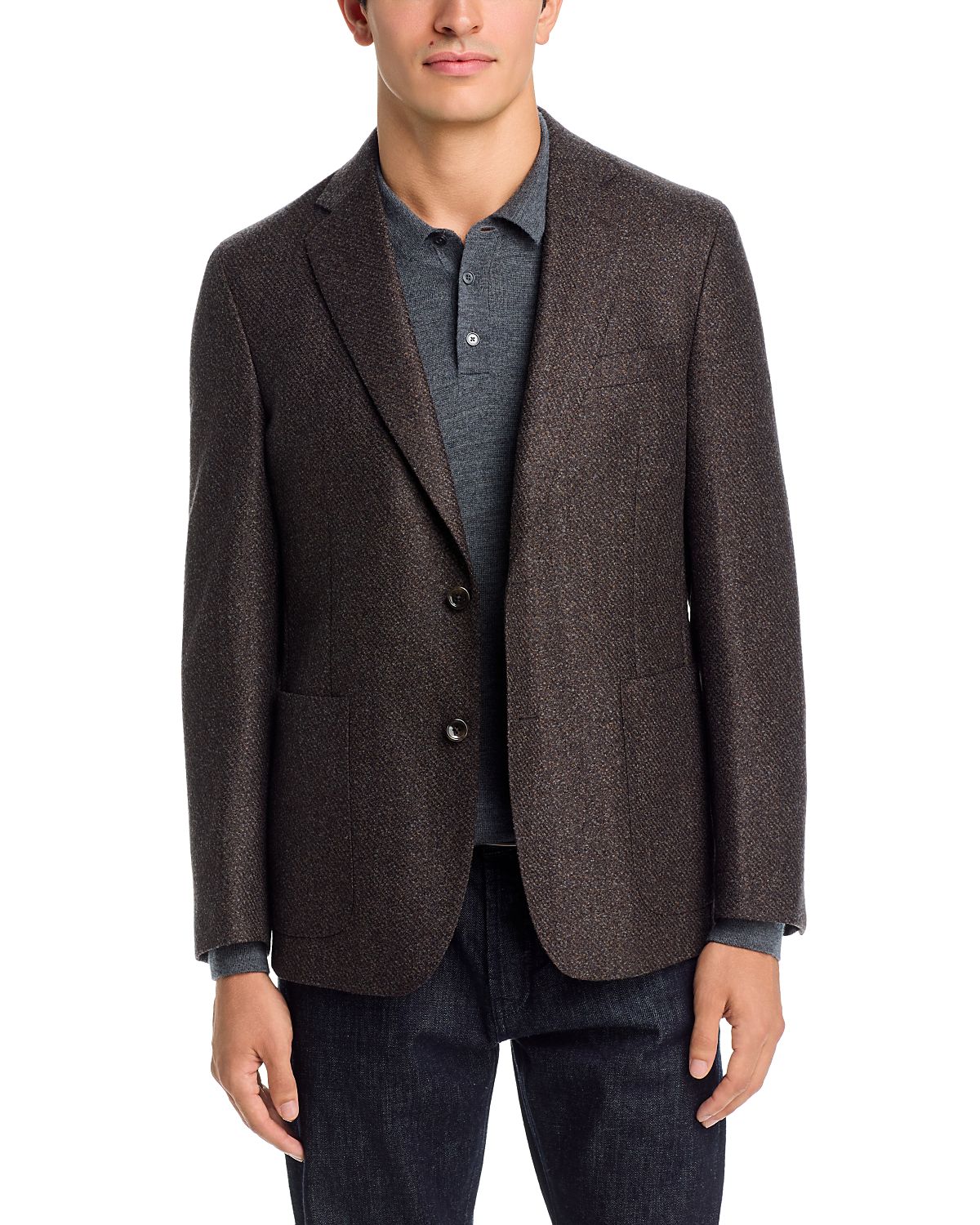 The Men's Store at Bloomingdale's Boucle Wool Blend Extra Soft Jacket