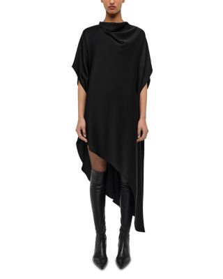 Sadia Satin Mini Cape Dress